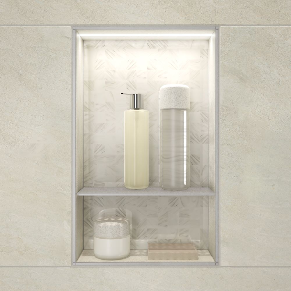 Niche De Douche Rectangulaire Blanc Mat 24" X 12" | Bain Dépôt