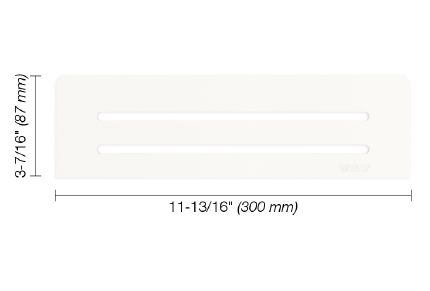 SHELF RECTANGLE NICHE WAVE BLANC MAT